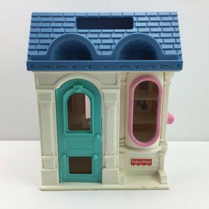 Fisher Price Pet Shop Store Clam Shell Open Doll House Toy Pretend Play